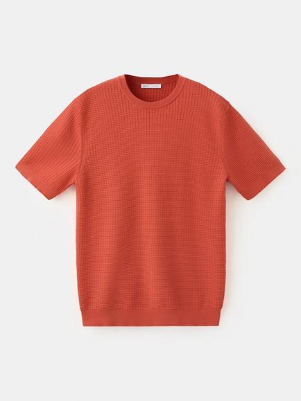 Mango Round Neck T-Shirt, Geranium