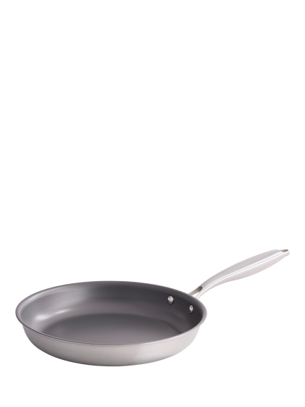 Stellar Zero Stainless Steel Frying Pan, Silver