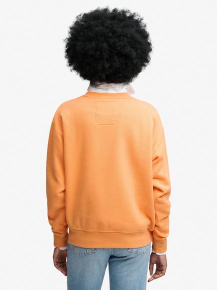 Superdry Industry Worker Loose Crew Sweatshirt, Autumn Blosom Orange - view 2, Autumn Blosom Orange