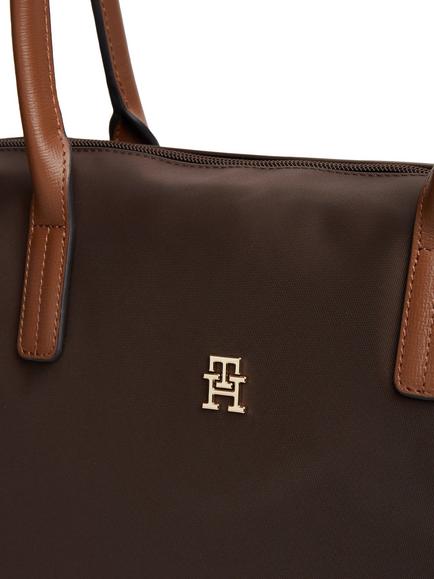 Tommy Hilfiger Popette Tote Bag, Dark Brown - view 2, Dark Brown