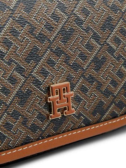 Tommy Hilfiger TH Monoplay Crossbody Saddle Bag, Brown - view 2, Brown