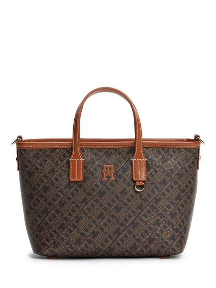 Tommy Hilfiger TH Monoplay Crossbody Tote Bag, Brown, Brown