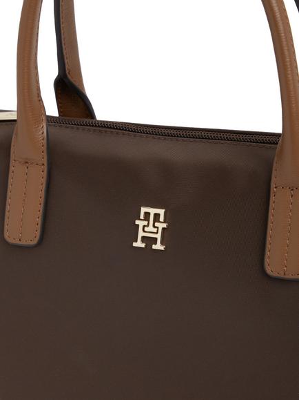 Tommy Hilfiger Pette Mini Tote Handbag, Dark Brown - view 2, Dark Brown