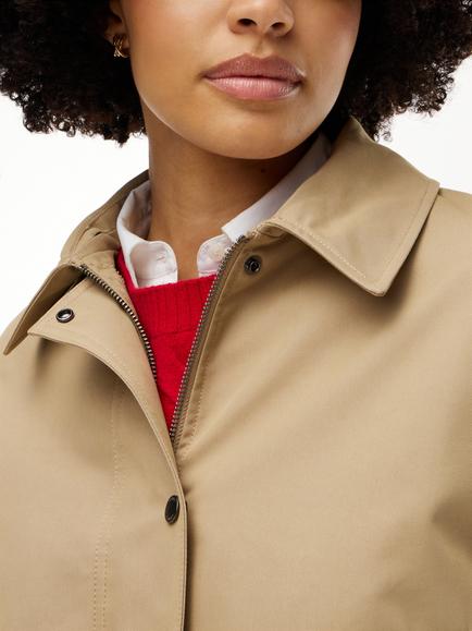 Tommy Hilfiger Faux Fur Collar Oversized Bomber Jacket, Camel - view 2, Camel