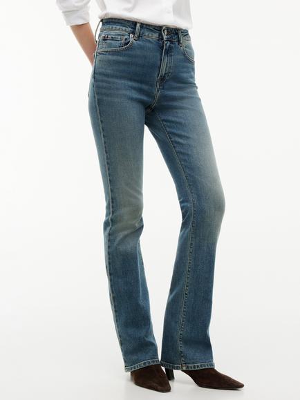 Tommy Hilfiger Skye Mid Rise Bootcut Jeans, Dark Blue
