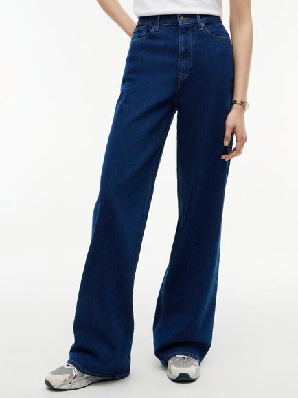 Tommy Hilfiger Wide Leg Fit Jeans, Dark Blue, Dark Blue
