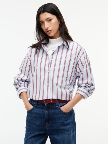 Tommy Hilfiger Essential Stripe Long Sleeve Shirt, Multi, Multi