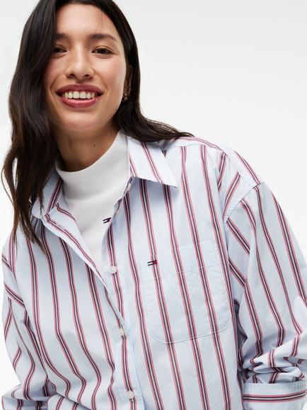 Tommy Hilfiger Essential Stripe Long Sleeve Shirt, Multi - view 2, Multi