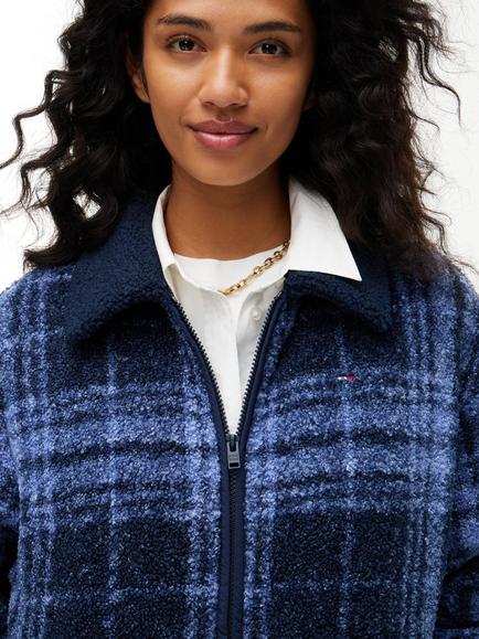 Tommy Hilfiger Flag Zip Through Sweatshirt, Blue - view 2, Blue