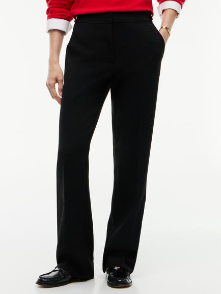 Tommy Hilfiger Button Slim Bootcut Trousers, Black