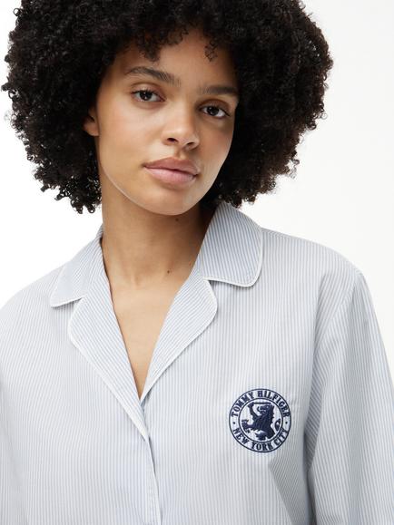Tommy Hilfiger Striped Cotton Poplin Long Sleeve Shirt, Multi - view 2, Multi