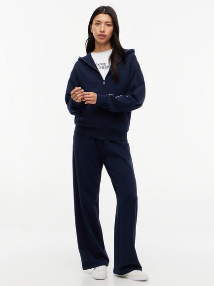 Tommy Hilfiger Essential Terry Relaxed Zip-Through Lounge Hoodie, Blue - view 2, Blue