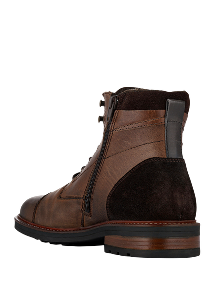 Jones Bootmaker Dusseldorf Leather Ankle Boots, Brown - view 2, Brown