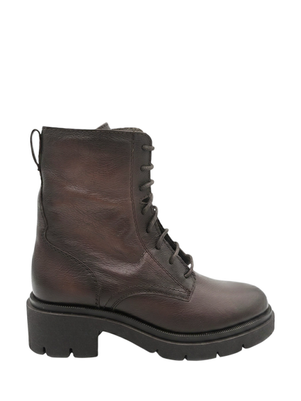 Jones Bootmaker Nora Leather Lace Up Ankle Boots, Brown, Brown