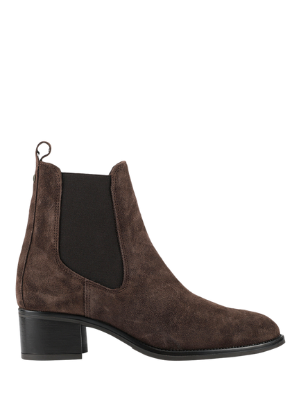 Jones Bootmaker Karlee Suede Slip In Ankle Boots, Brown, Brown