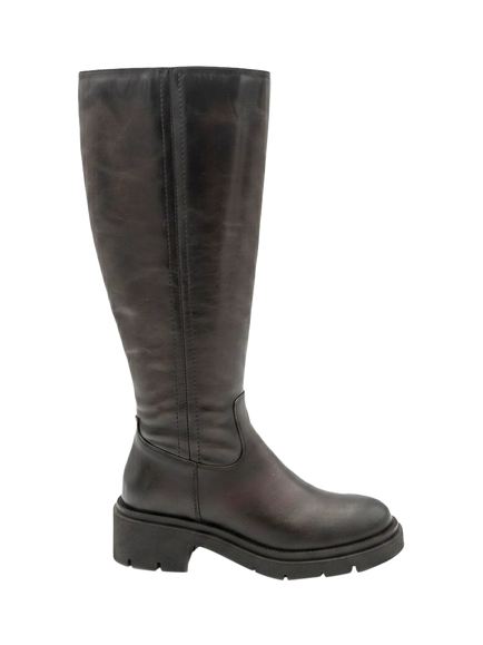 Jones Bootmaker Domino Leather Calf Boots, Brown, Brown