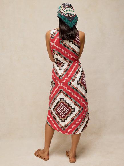 White Stuff Heidi Jersey Dress, Red Multi - view 2, Red Multi