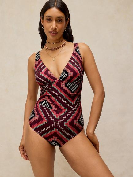 White Stuff Louise Swimsuit, Plum, Plum