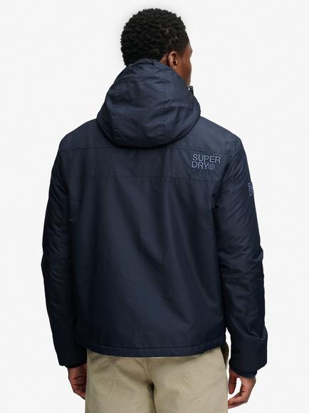 Superdry Fleece Lined Water Repellent Jacket, Darkest Navy - view 2, Darkest Navy