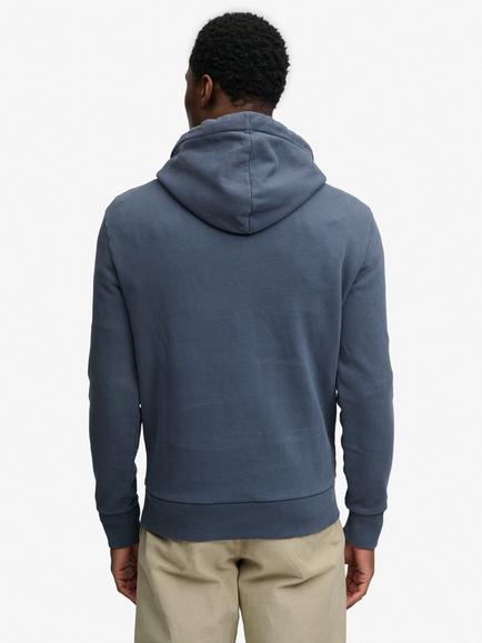 Superdry Lo-Fi Dockside Cotton Hoodie, Lauren Navy - view 2, Lauren Navy