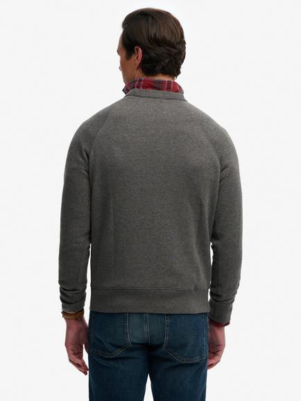 Superdry The Merchant Store Vintage Print Loose Fit Sweatshirt - view 2, Dark Vintage Grey Marl