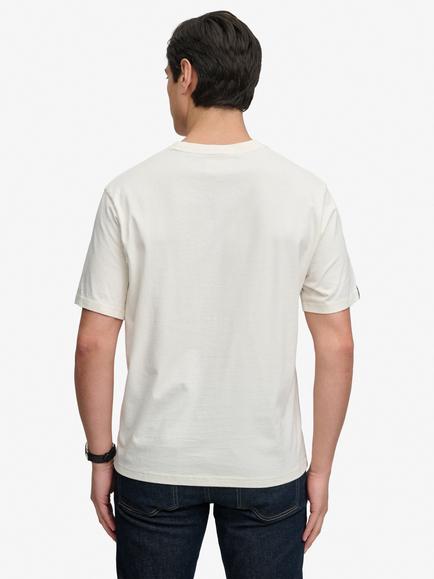 Superdry Cotton Maritime Loose T-Shirt, New Chalk White - view 2, New Chalk White