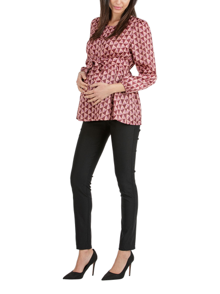 Attesa Ebony Skinny Fit Maternity Trousers, Black