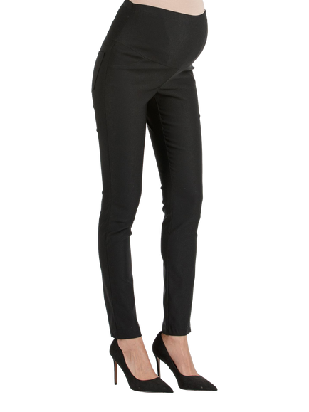 Attesa Ebony Skinny Fit Maternity Trousers - view 2, Black