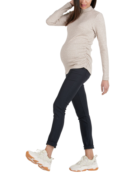 Attesa Ebony Skinny Fit Maternity Trousers, Blue