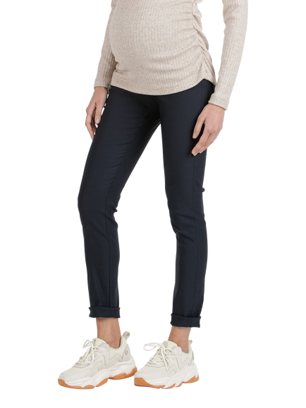 Attesa Ebony Skinny Fit Maternity Trousers - view 2, Blue