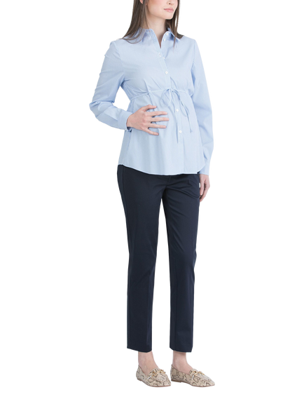 Attesa Gilda Tailored Maternity Trousers - view 2, Navy