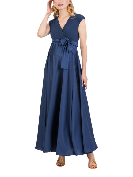 Attesa Lucrezia Satin Maternity & Nursing Dress, Chambray
