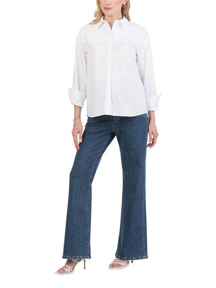 Attesa Carolina Maternity & Nursing Shirt, White, White