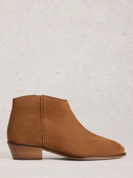 White Stuff Mia Suede Ankle Boots, Mid Tan, Mid Tan