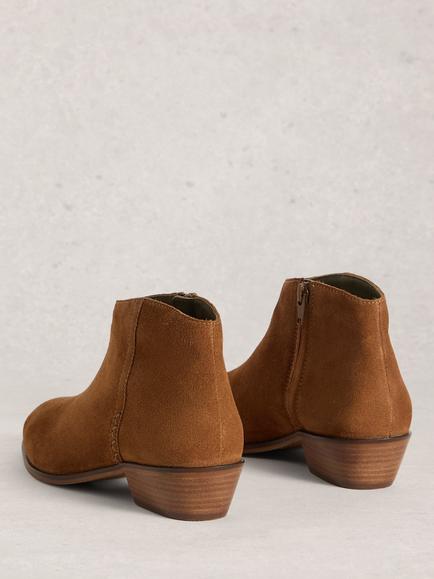 White Stuff Mia Suede Ankle Boots, Mid Tan - view 2, Mid Tan