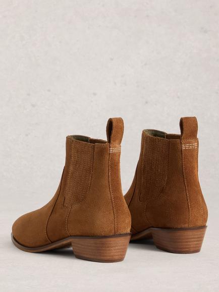 White Stuff Millie Suede Ankle Boots, Mid Tan - view 2, Mid Tan