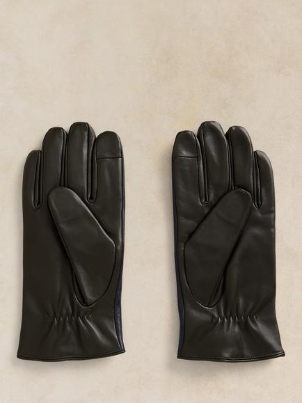 White Stuff Luke Leather Gloves, Khaki - view 2, Khaki