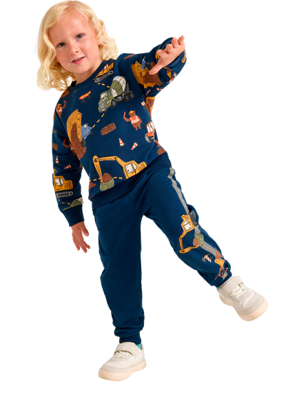 Lindex Kids' Joggers, Dark Blue, Dark Blue