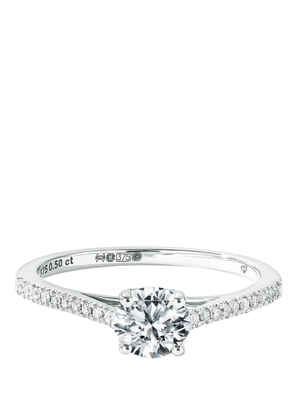 Created Brilliance Margot 9ct White Gold 0.50ct Lab Grown Diamond Ring, White Gold