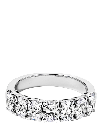 Created Brilliance Carmen 9ct White Gold 1.69ct Lab Grown Diamond Seven Stone Ring, White Gold