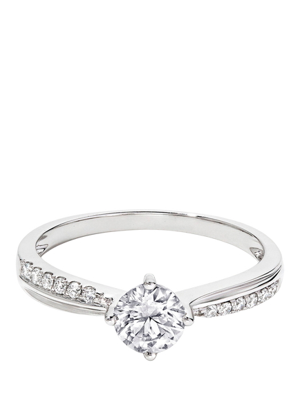Created Brilliance Eden 9ct White Gold 0.60ct Lab Grown Diamond Engagement Ring, White Gold