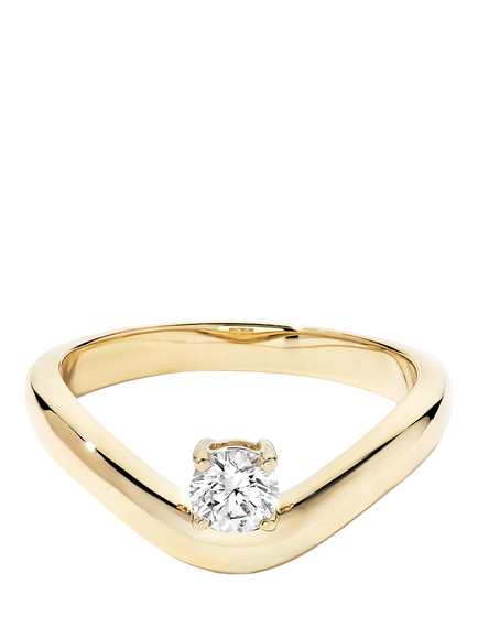 Created Brilliance Goya 9ct Yellow Gold 0.25ct Lab Grown Diamond Band Ring, Yellow Gold