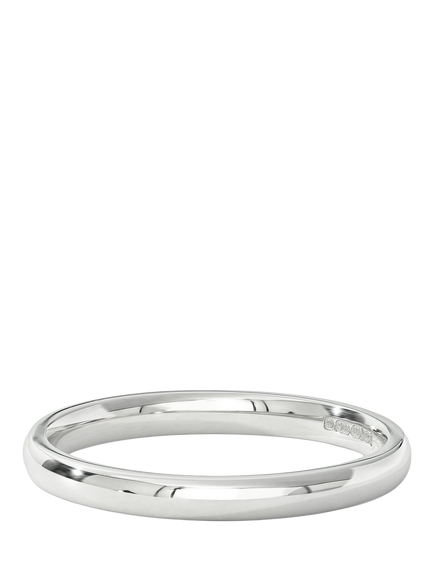 Created Brilliance 9ct White Gold 2mm Court Wedding Ring, White Gold