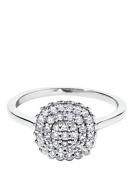 Created Brilliance Naya 9ct White Gold 0.37ct Lab Grown Diamond Cluster Ring, White Gold