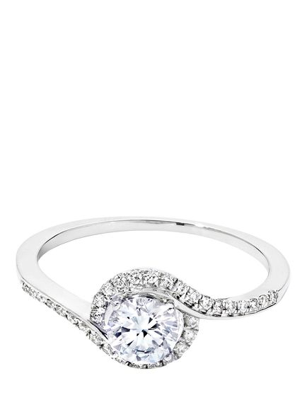 Created Brilliance Esme 9ct White Gold Lab Grown Diamond Engagement Ring, White Gold
