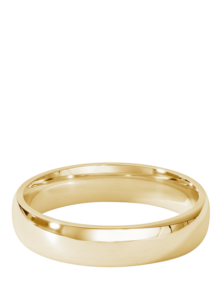 Created Brilliance Court Wedding Ring, 4mm, Gold, Yellow Gold