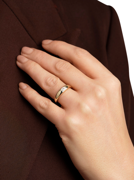 Created Brilliance 9ct Gold Zara Lab Grown Diamond Marquise Ring - view 2, Yellow Gold