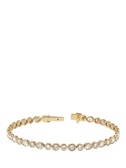 Created Brilliance Valerie 9ct Yellow Gold 4.75ct Lab Grown Diamond Tennis Bracelet, Yellow Gold