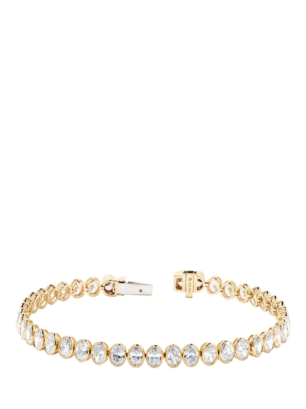 Created Brilliance Briony 9ct Yellow Gold 8.41ct Lab Grown Diamond Tennis Bracelet, Yellow Gold