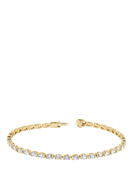 Created Brilliance Imogen 9ct Yellow Gold 4.05ct Lab Grown Diamond Tennis Bracelet, Yellow Gold